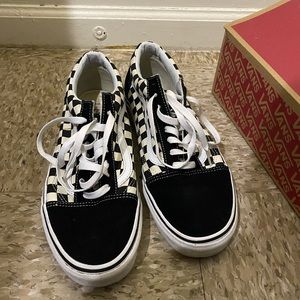 Checkerboard Old Skool Vans - image 1